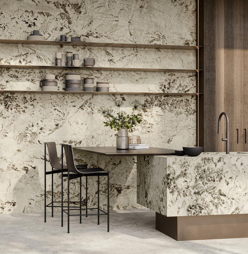 Minoli Marvel EPIC Alpin marble effect tiles from Hyperion Tiles
