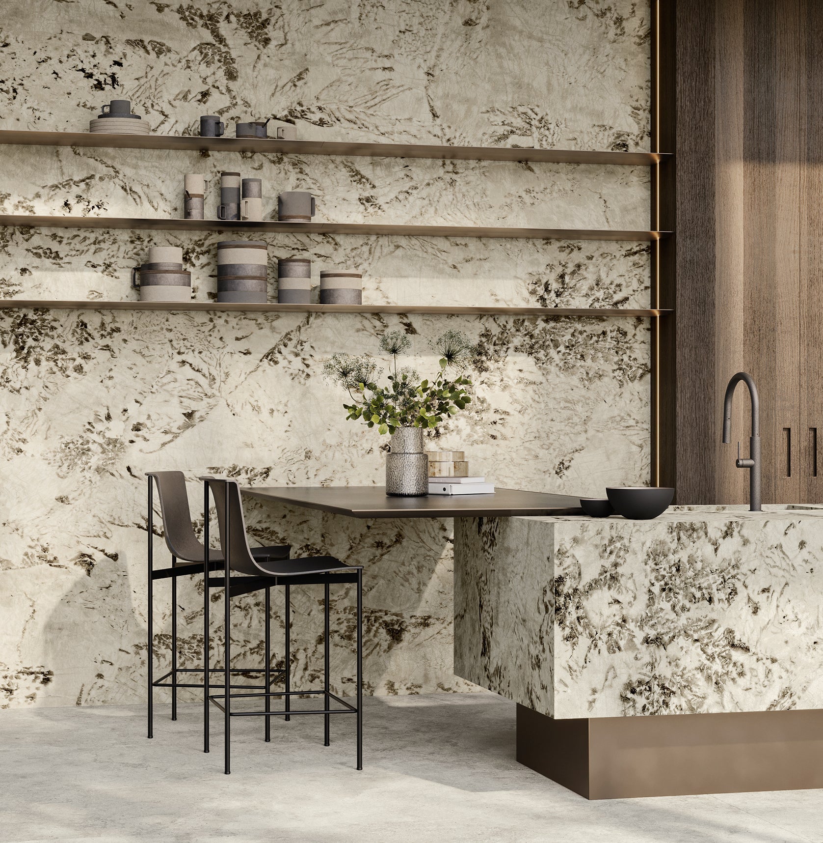 Minoli Marvel EPIC Alpin marble effect tiles from Hyperion Tiles