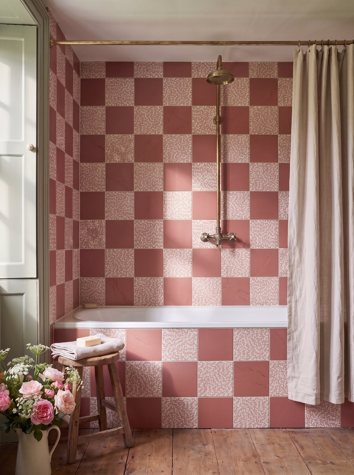 Pink bathroom