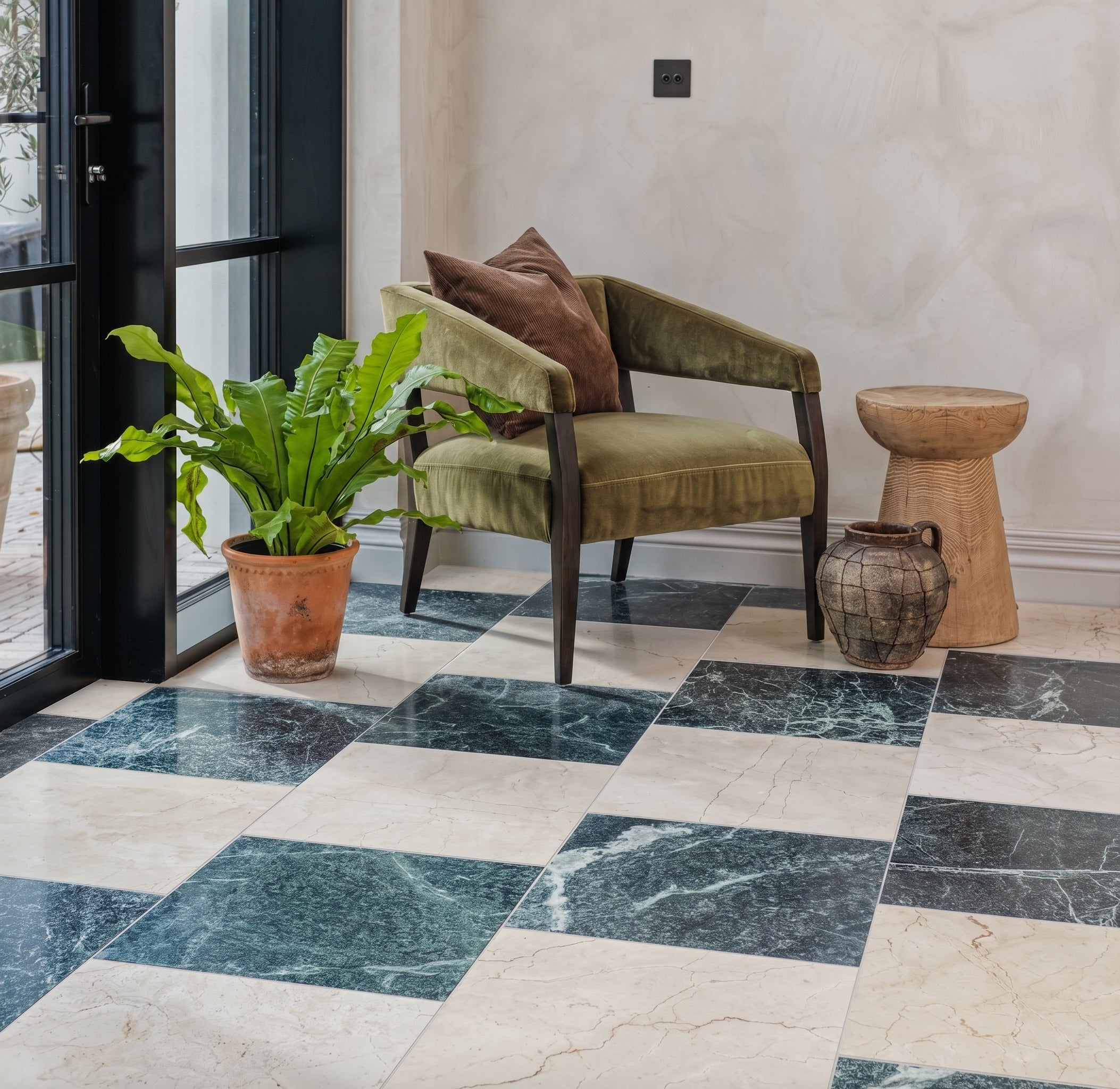 Versailles Marble Creme Honed tiles