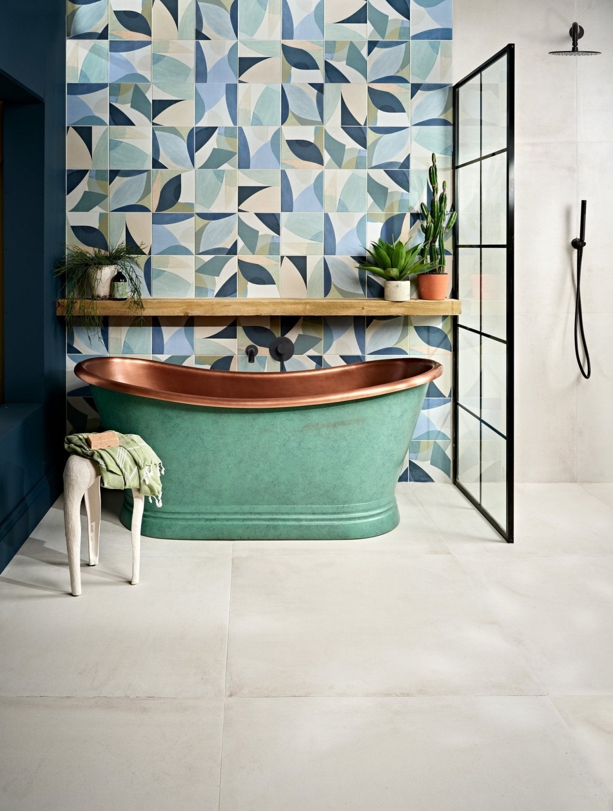 Patterned floor tiles & wall tiles to transform your bathroom - Hyperion Tiles