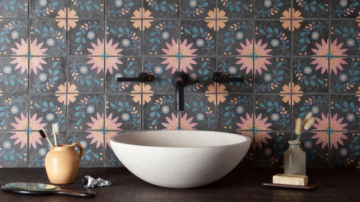 Patterned Bathroom Tiles