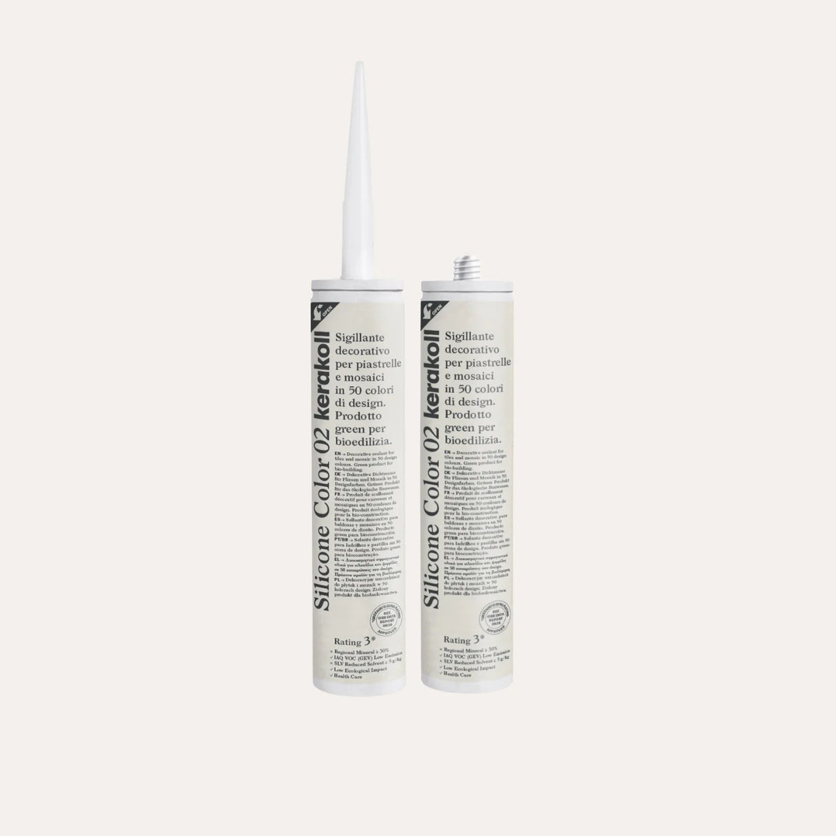 Ca'Pietra Kerakoll Silicone Colour Warm White No.02 310ml cartridge