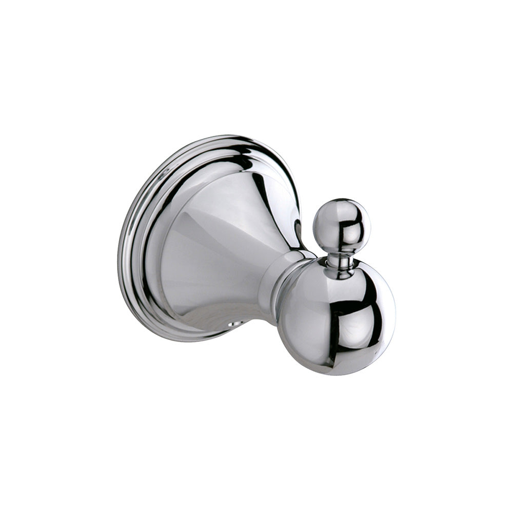 Genoa Robe Hook in Chrome - Origins Living