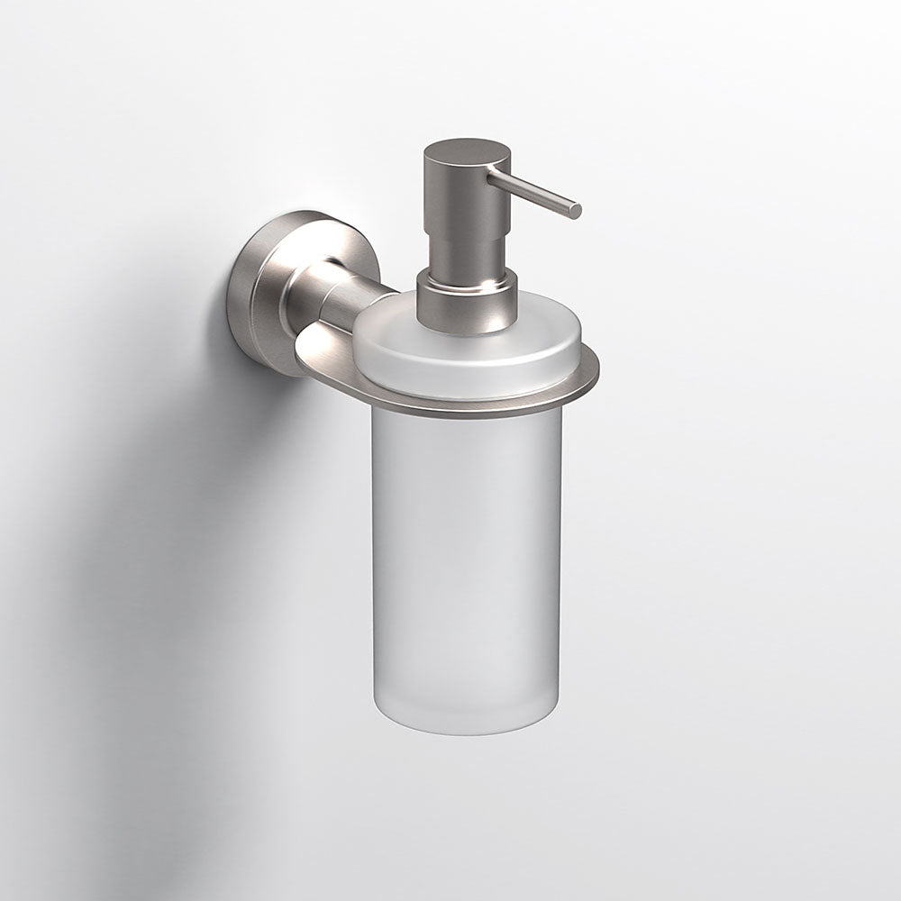 Tecno Project Soap Dispenser in Brushed Nickel - Origins Living