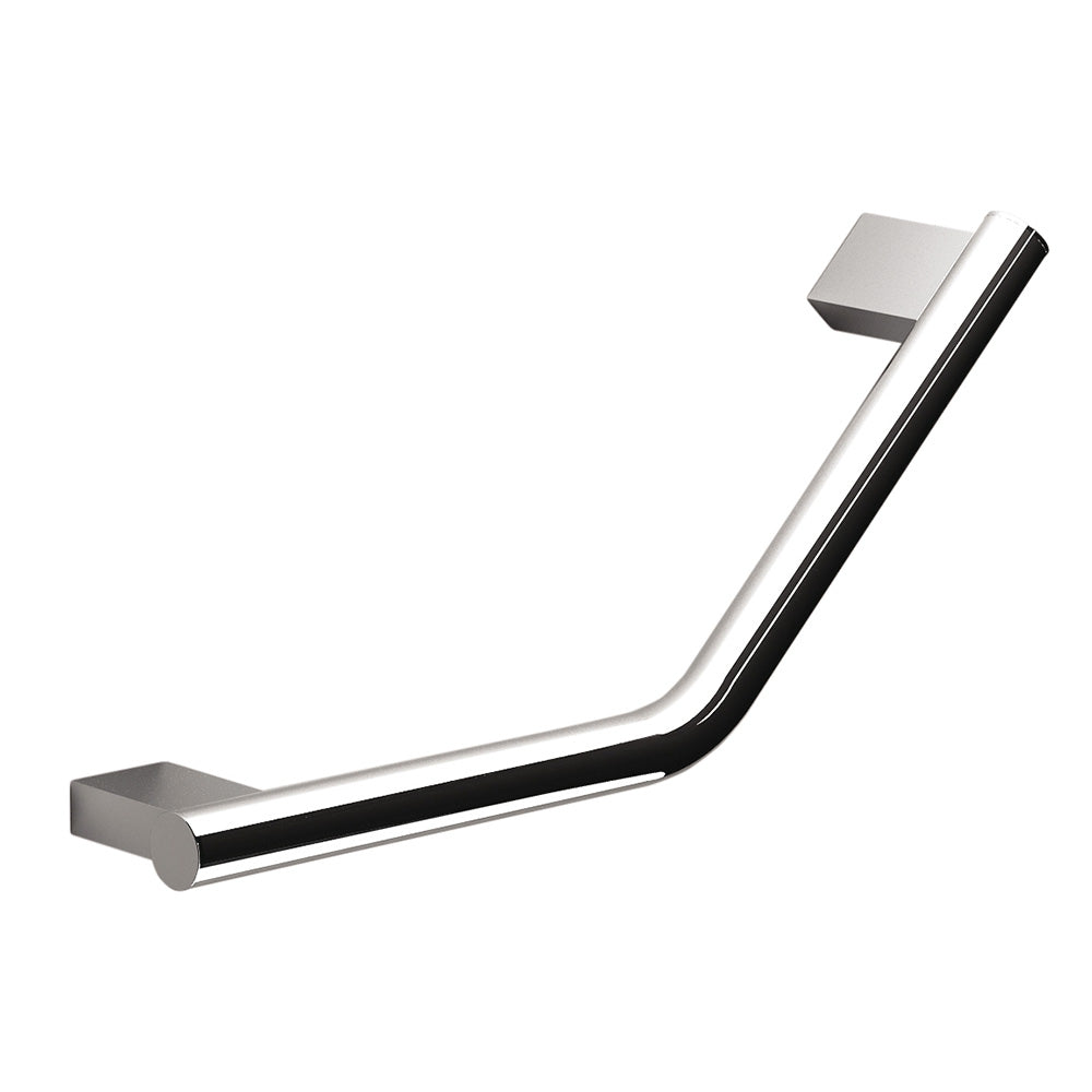 Lux Angled Grab Bar in Chrome - Origins Living, view 2