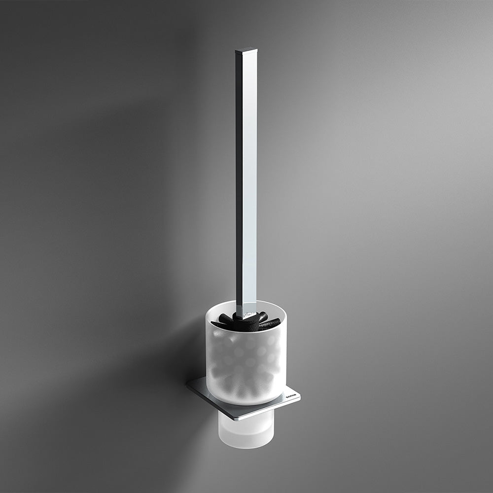 S Cube WC Brush Set in Chrome - Origins Living