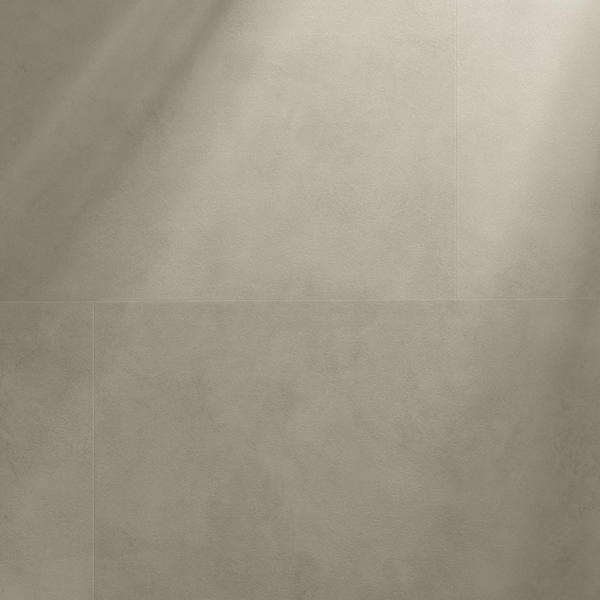 Sea Salt F014 big vinyl tiles in beige matte-finish ceramic with subtle texture and clean straight grout lines