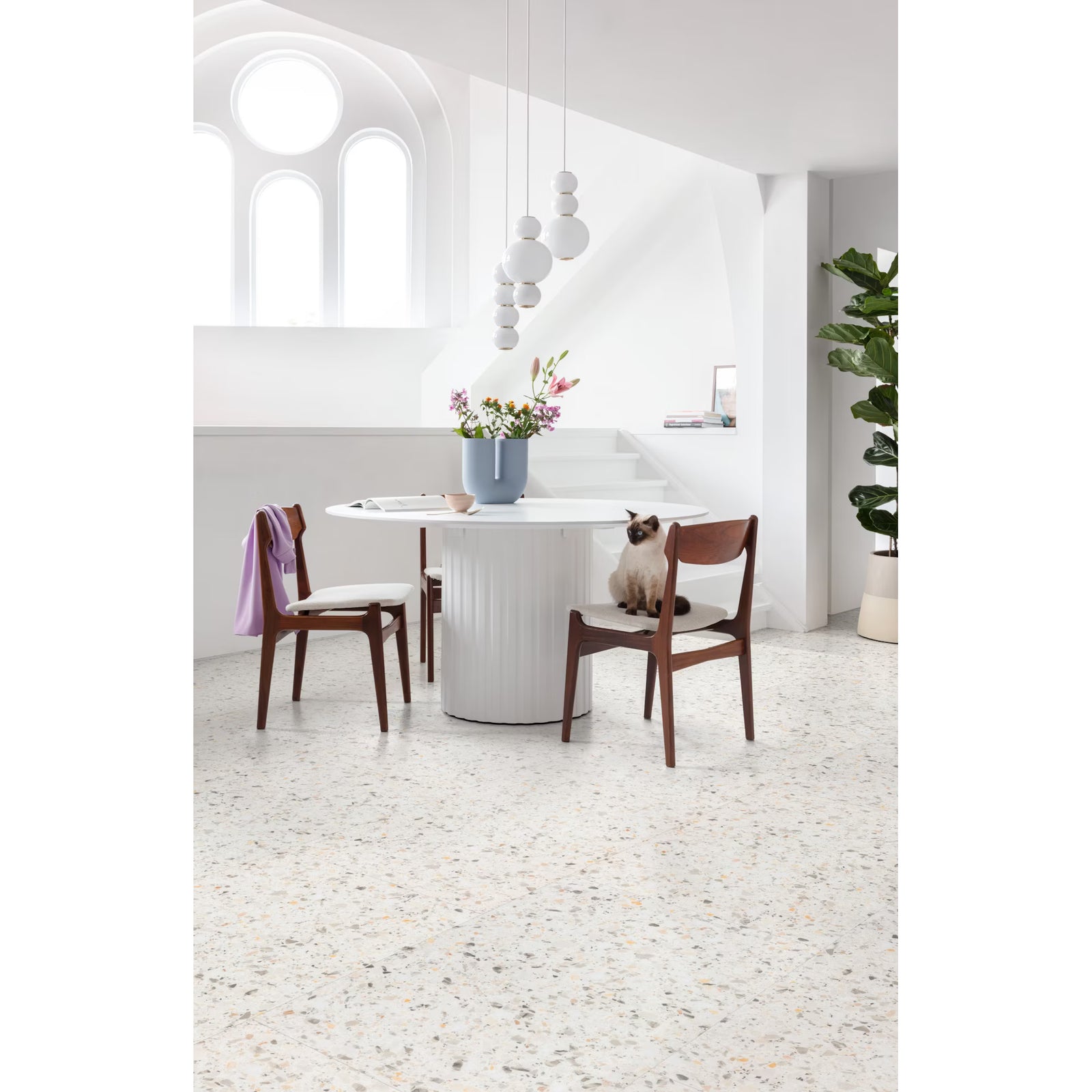Verona F023 Terrazzo Big Vinyl Tiles – detail view 5
