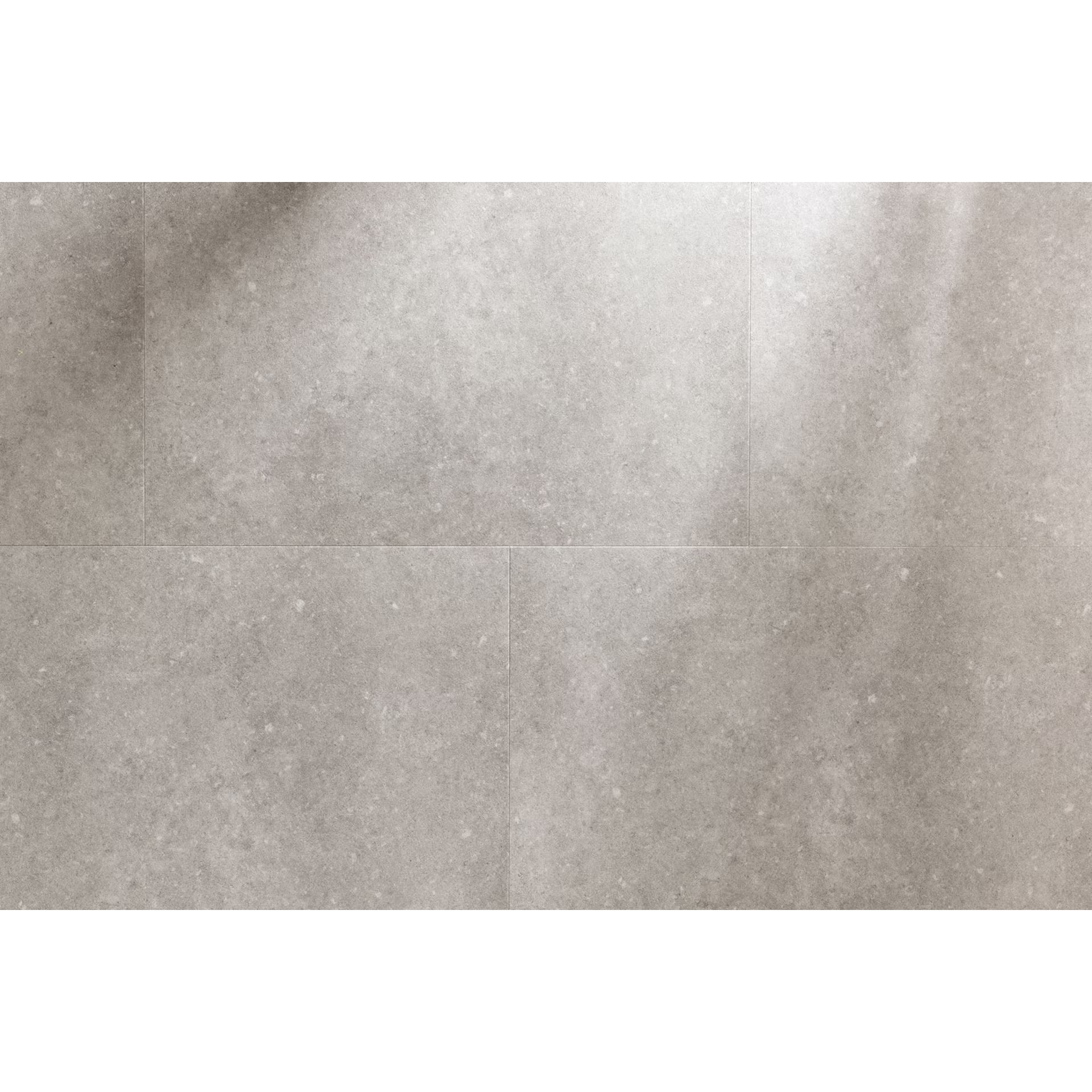 Etna F031 big vinyl tiles featuring gray speckled ceramic floor tiles with a matte finish for durable flooring