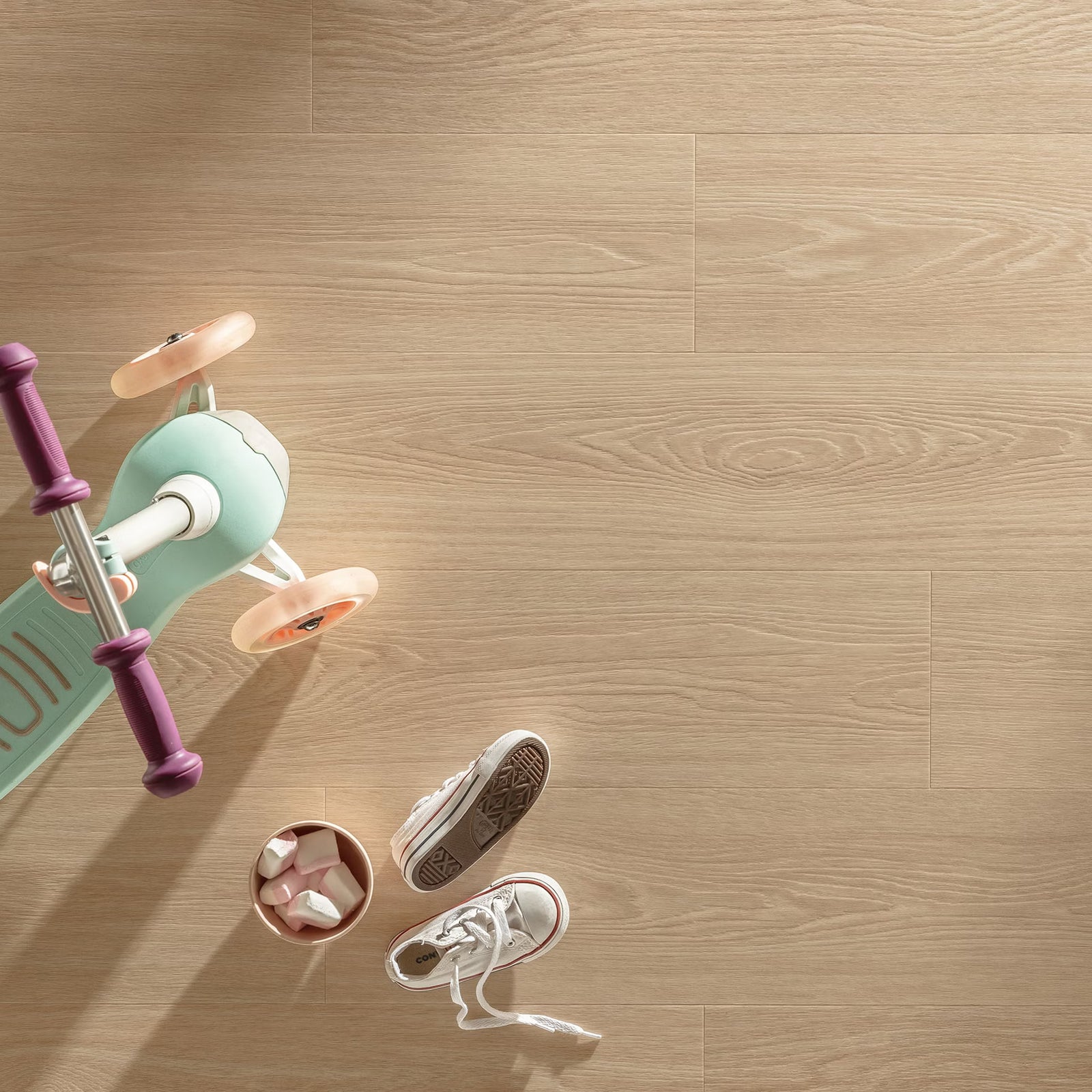 Waffle F057 Vinyl Planks in a kitchen setting