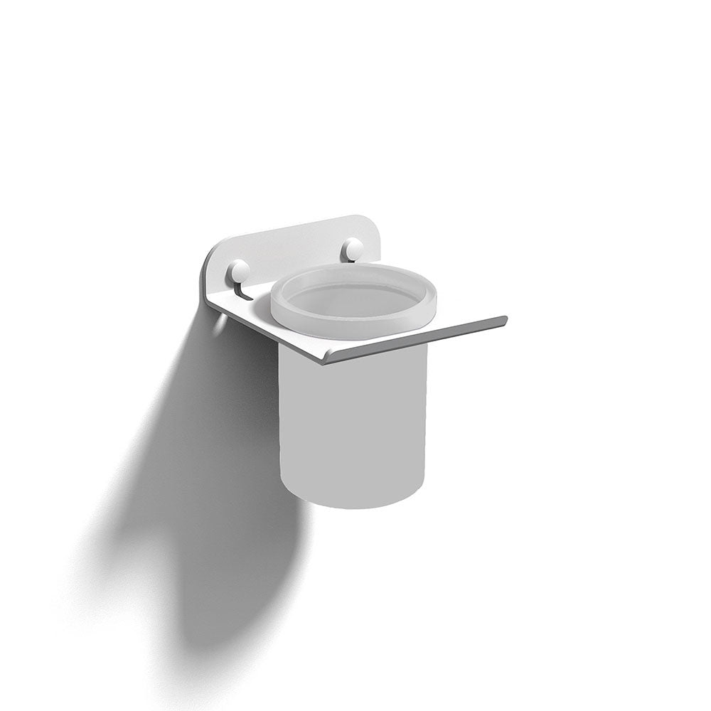 Quick Large Tumbler in White/White Frosted - Origins Living