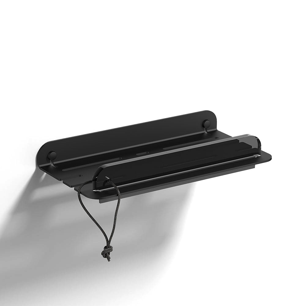 Quick Open Shower Shelf in Black - Origins Living