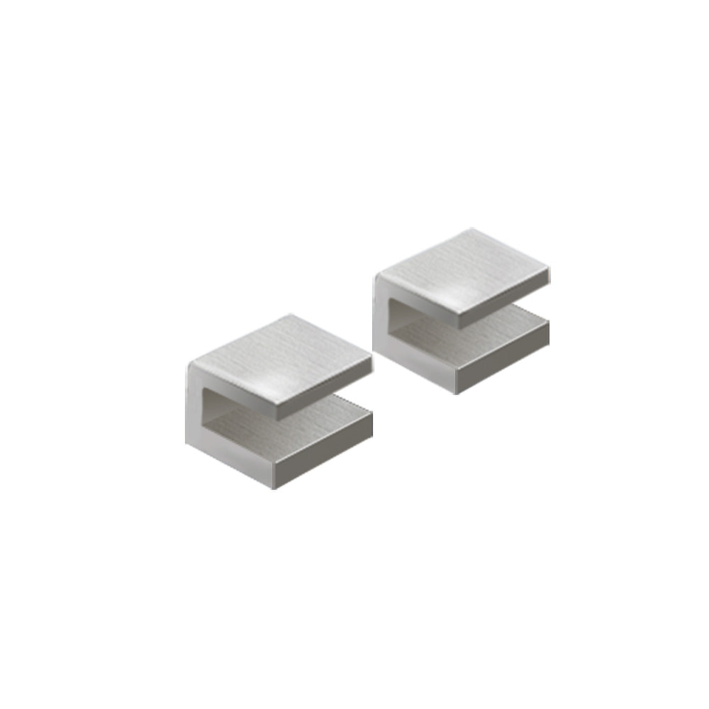 Pier Shelf Brackets x2 in Brushed Nickel - Origins Living