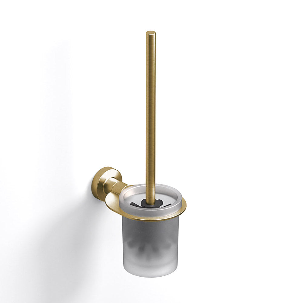 Tecno Project WC Brush Set in Brushed Brass - Origins Living
