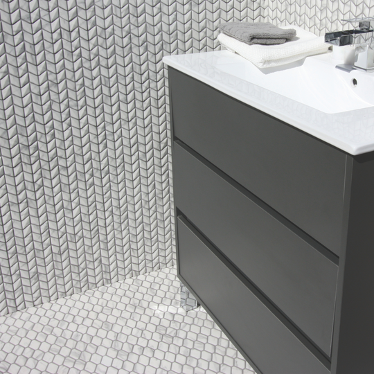 Ritz Cararra Lozenge Mosaic Tile 30x28cm - alternate view