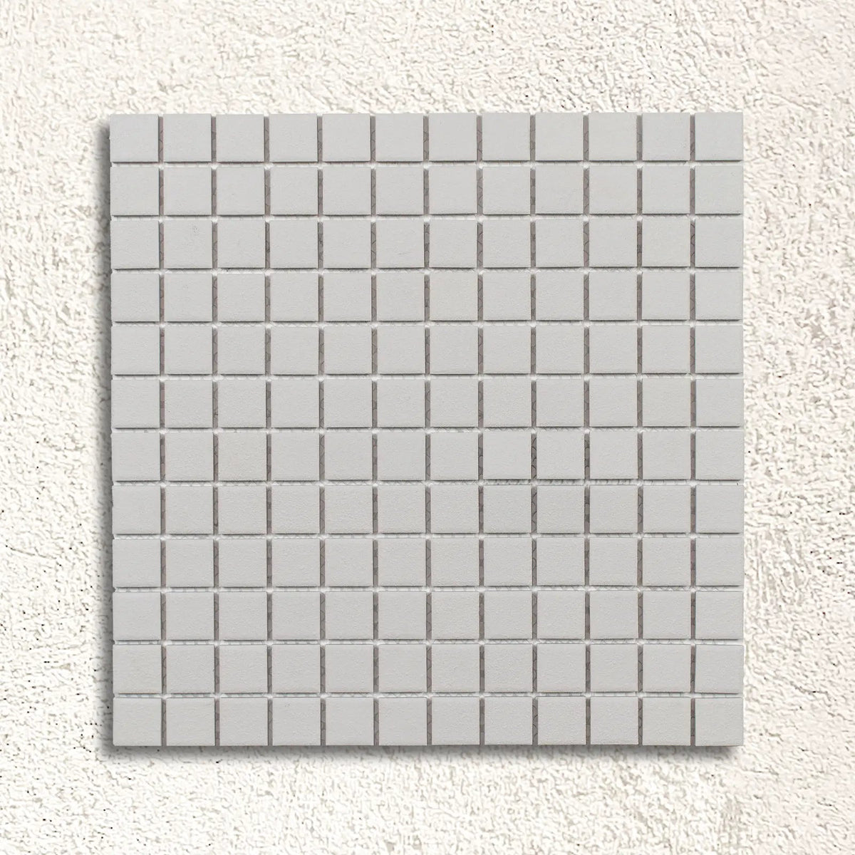 Ceramic Pool Matt White 23 x 23mm porcelain mosaic tile face