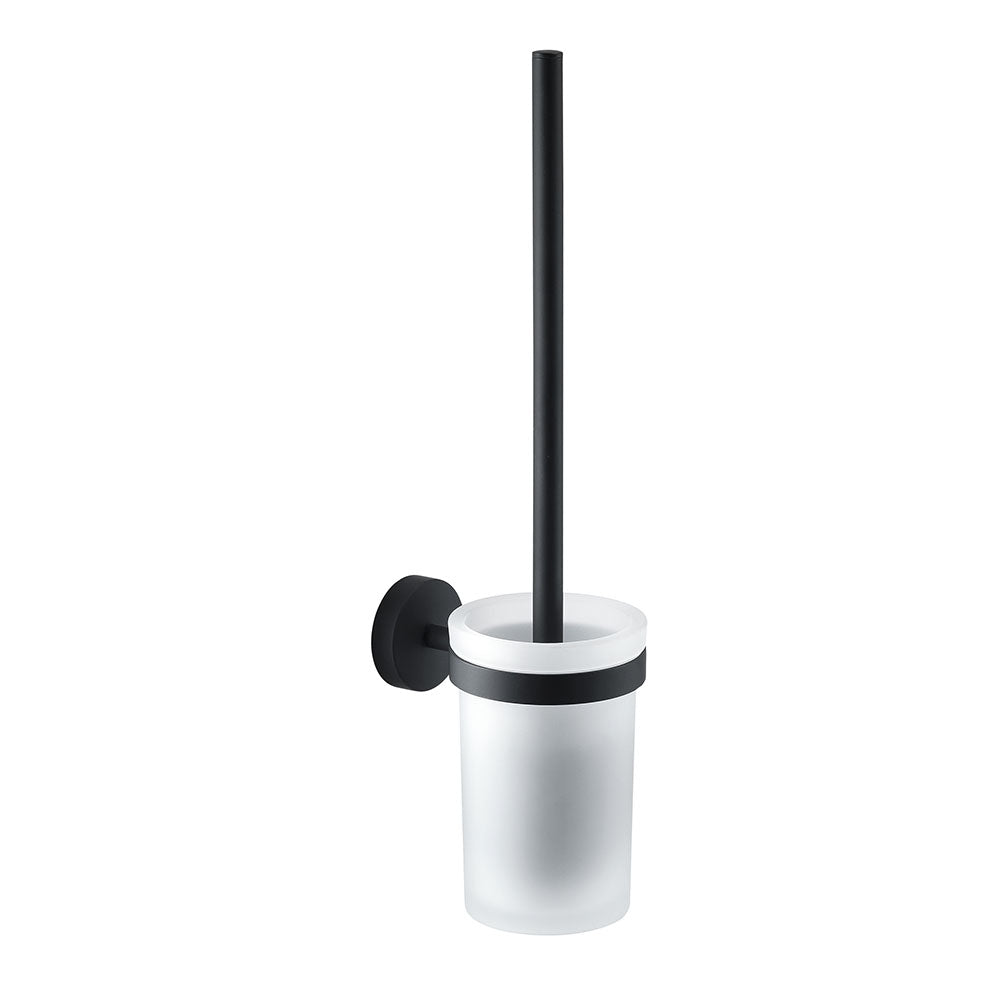 Eros Toilet Brush Wall Mounted in Black - Origins Living
