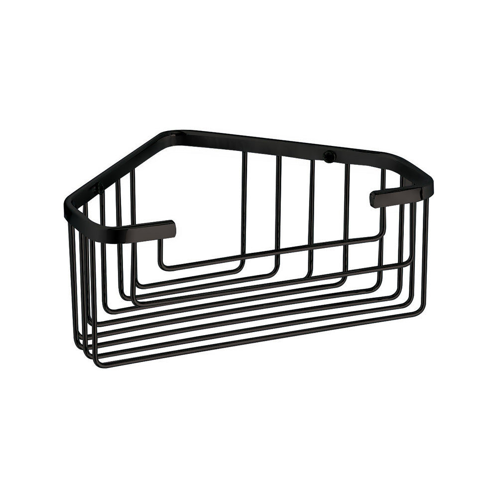 Gedy Deep Corner Basket in Black - Origins Living, view 2