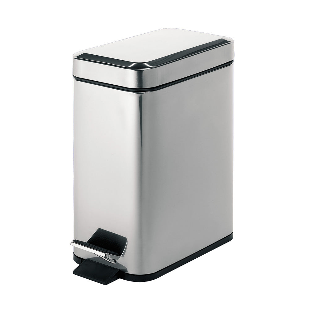 Pedal Bin Rectangular in Chrome - Origins Living