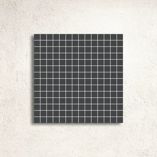 Winckelmans Unglazed Black 2cm Paper-Faced Mosaic 30.8 x 30.8cm - alternate view