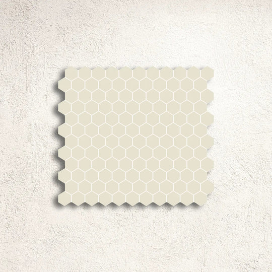 Winckelmans Unglazed White 5cm Mesh-Backed Mosaic 31.8 x 31.8cm - alternate view