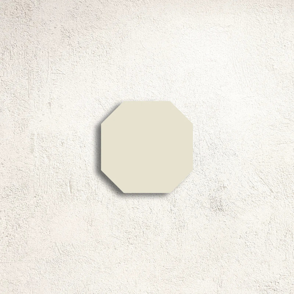 Winckelmans Unglazed White 10 x 10cm Octagon unglazed porcelain tile face