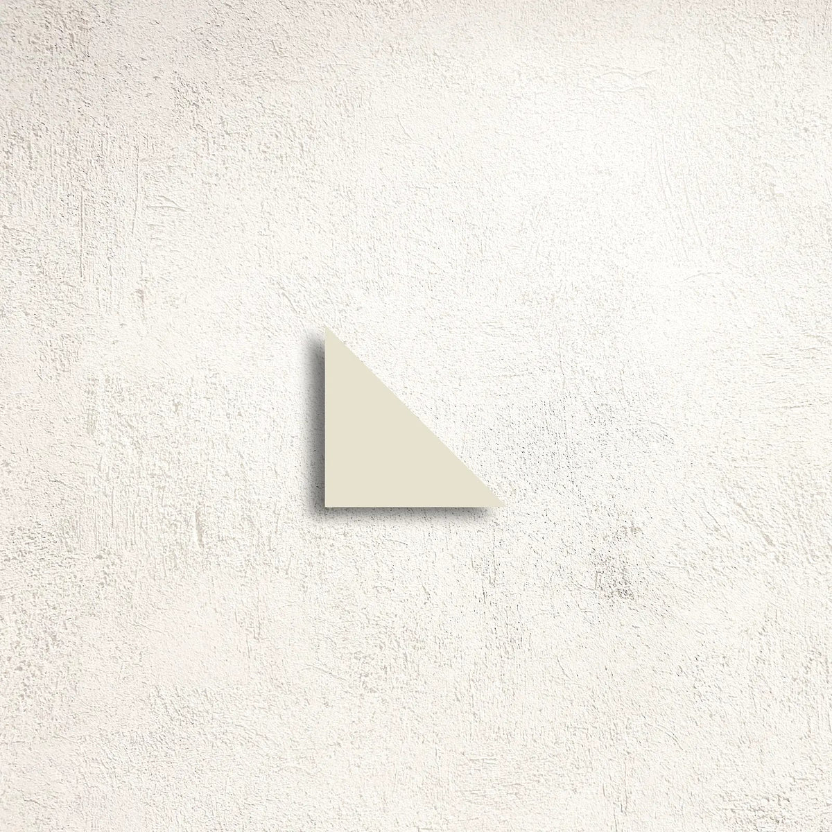 Winckelmans Unglazed White 7 x 7 x 10cm Triangle unglazed porcelain tile face