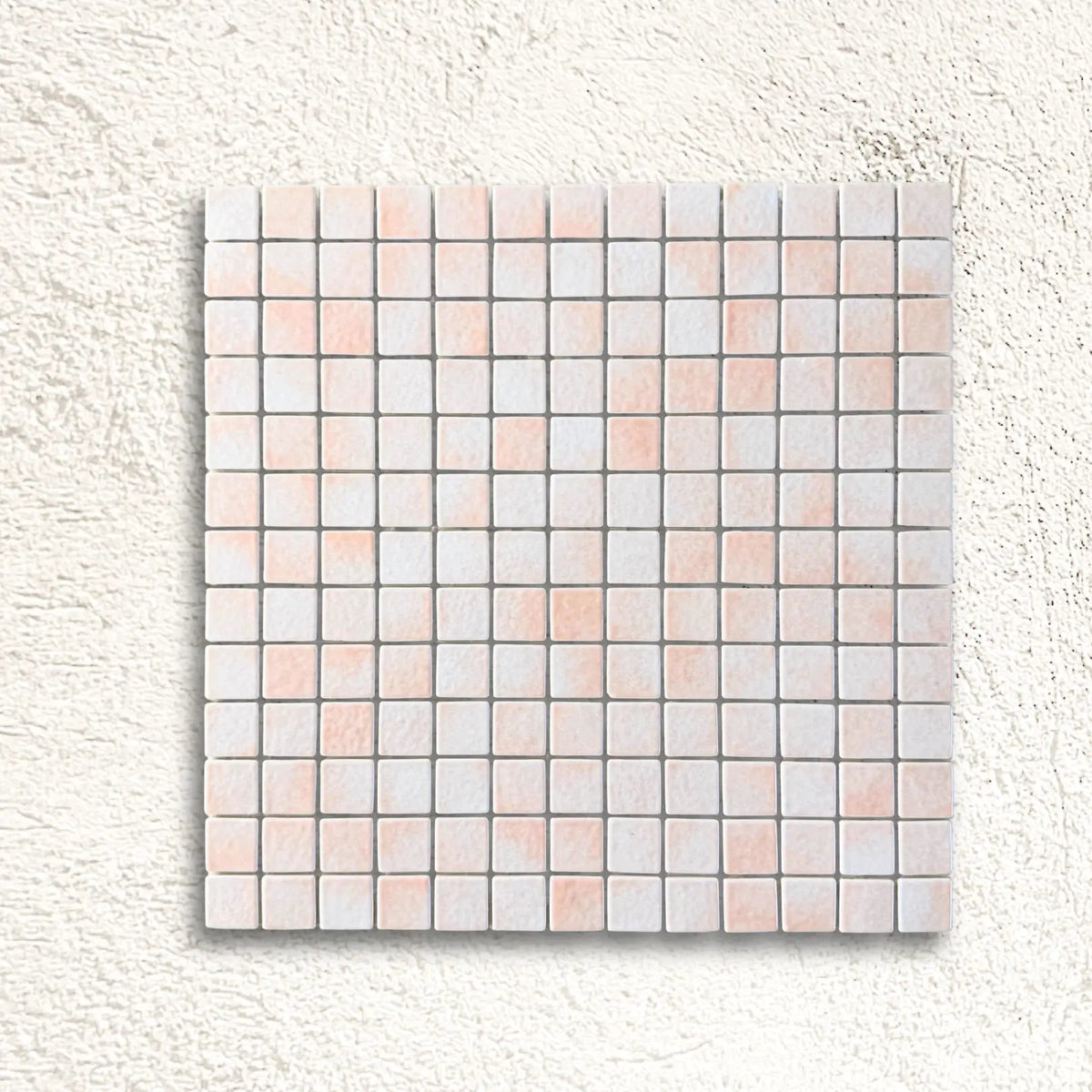 Harmonie Orcade 25 x 25mm Mosaic Porcelain Tile in a bathroom setting