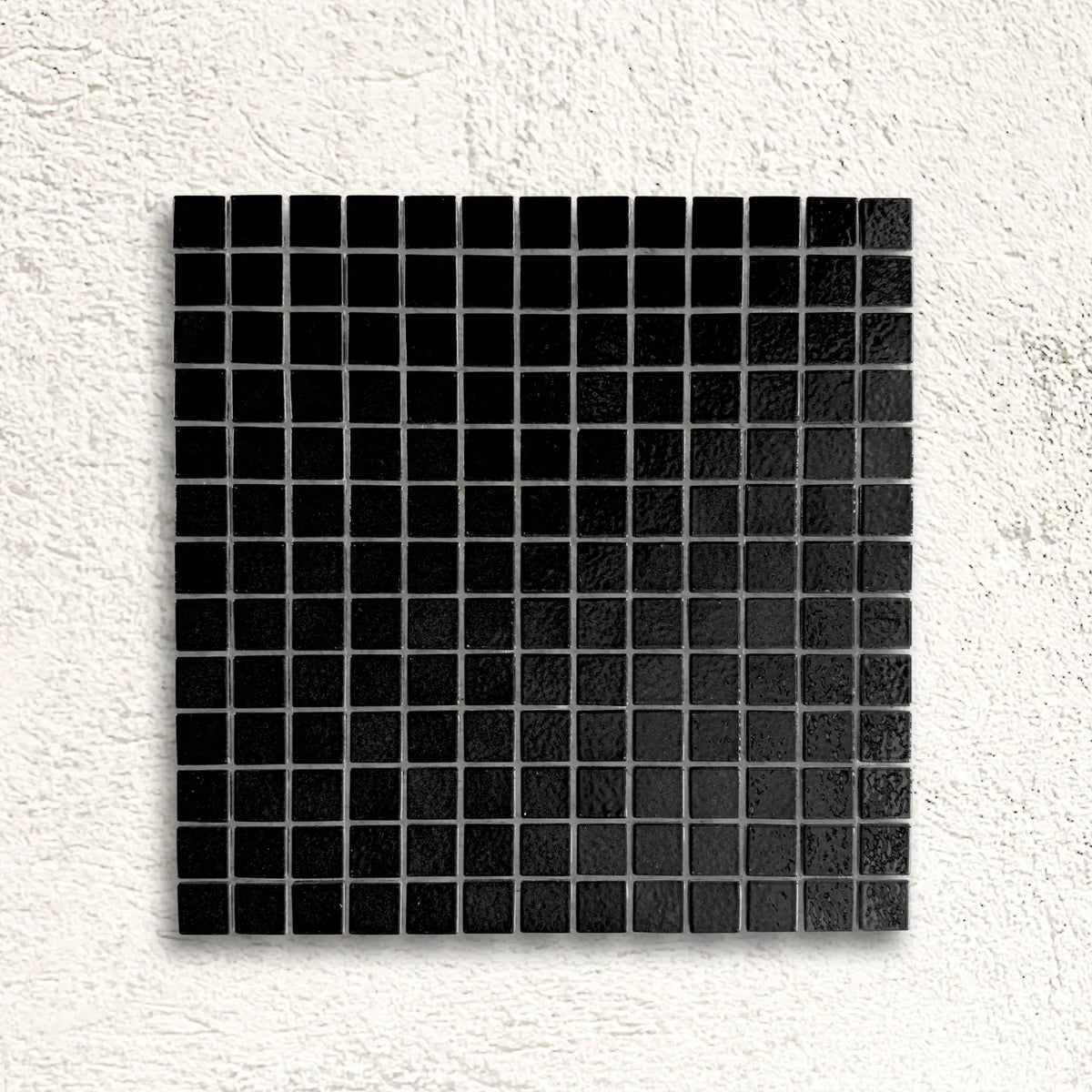 Harmonie Prunelle 25 x 25mm Mosaic Porcelain Tile in a bathroom setting