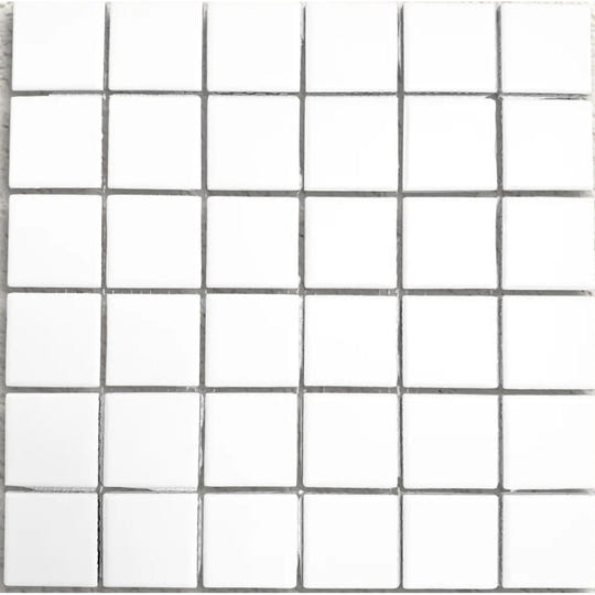 Arkitekt Matt White Mosaic 29.7 x 29.7cm Porcelain Tile - alternate view