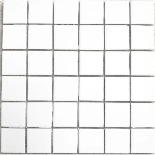 Arkitekt Matt White Mosaic 29.7 x 29.7cm Porcelain Tile - alternate view