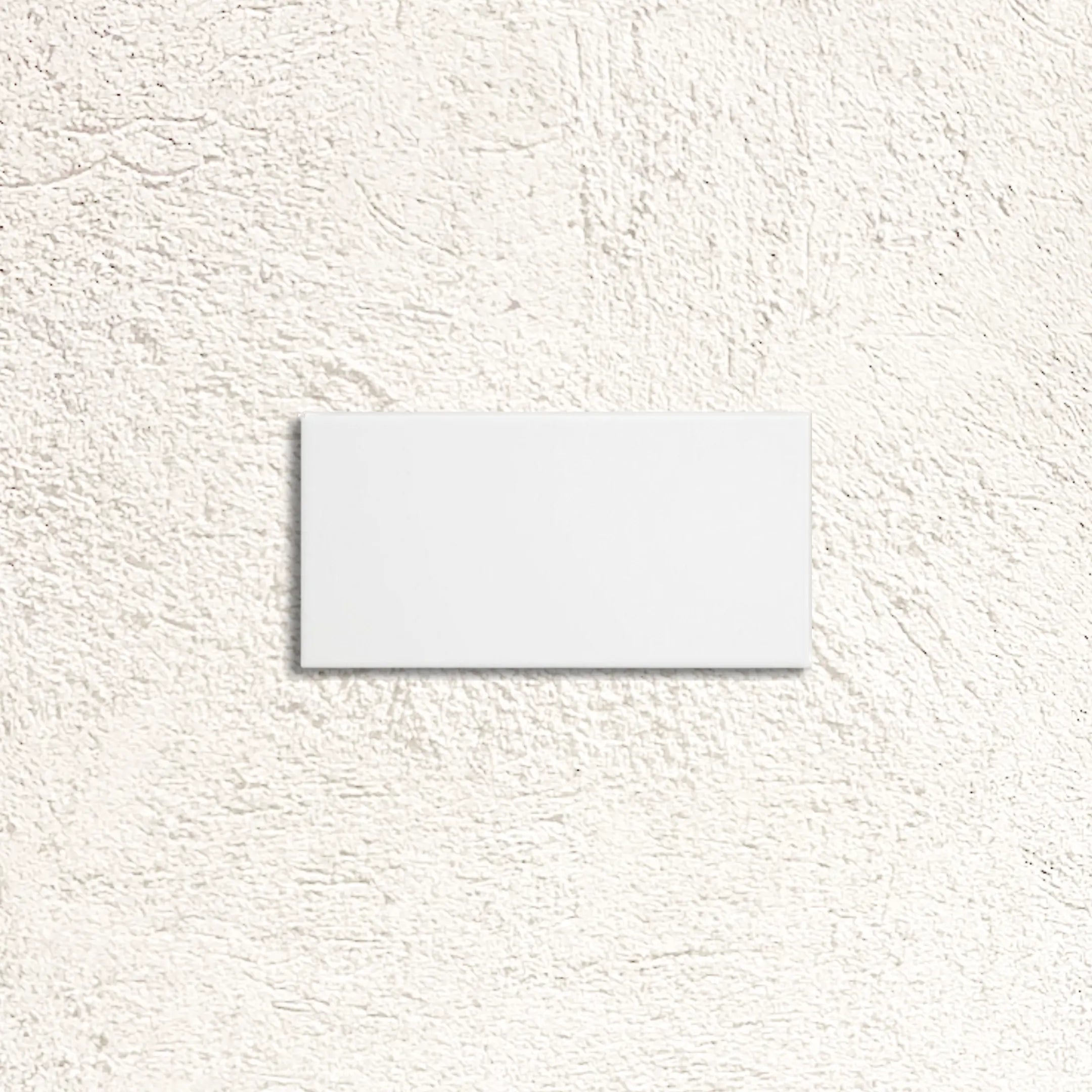 Metro White Gloss Flat 10 x 20cm glazed ceramic metro tile face