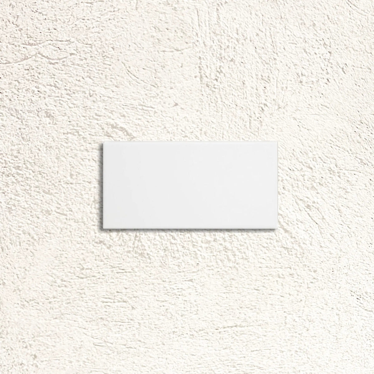 Metro White Gloss Flat 10 x 20cm glazed ceramic metro tile face