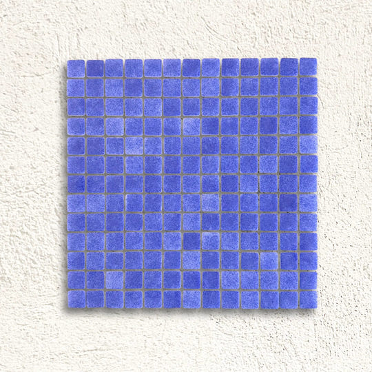 Niebla Foggy Dark Blue Anti-Slip 33.3 x 33.3cm glass mosaic tile face