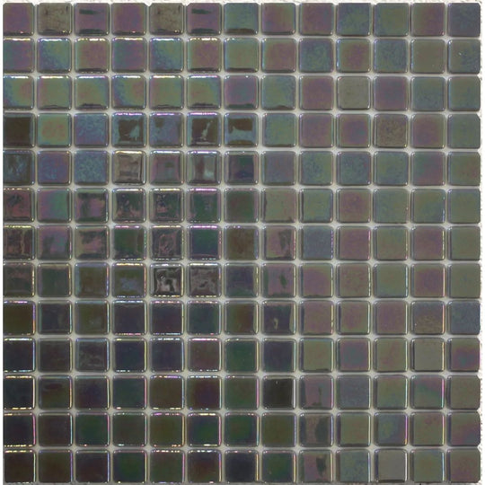 Abalon Pewter Glass Mosaic Tile 33.3x33.3cm - alternate view