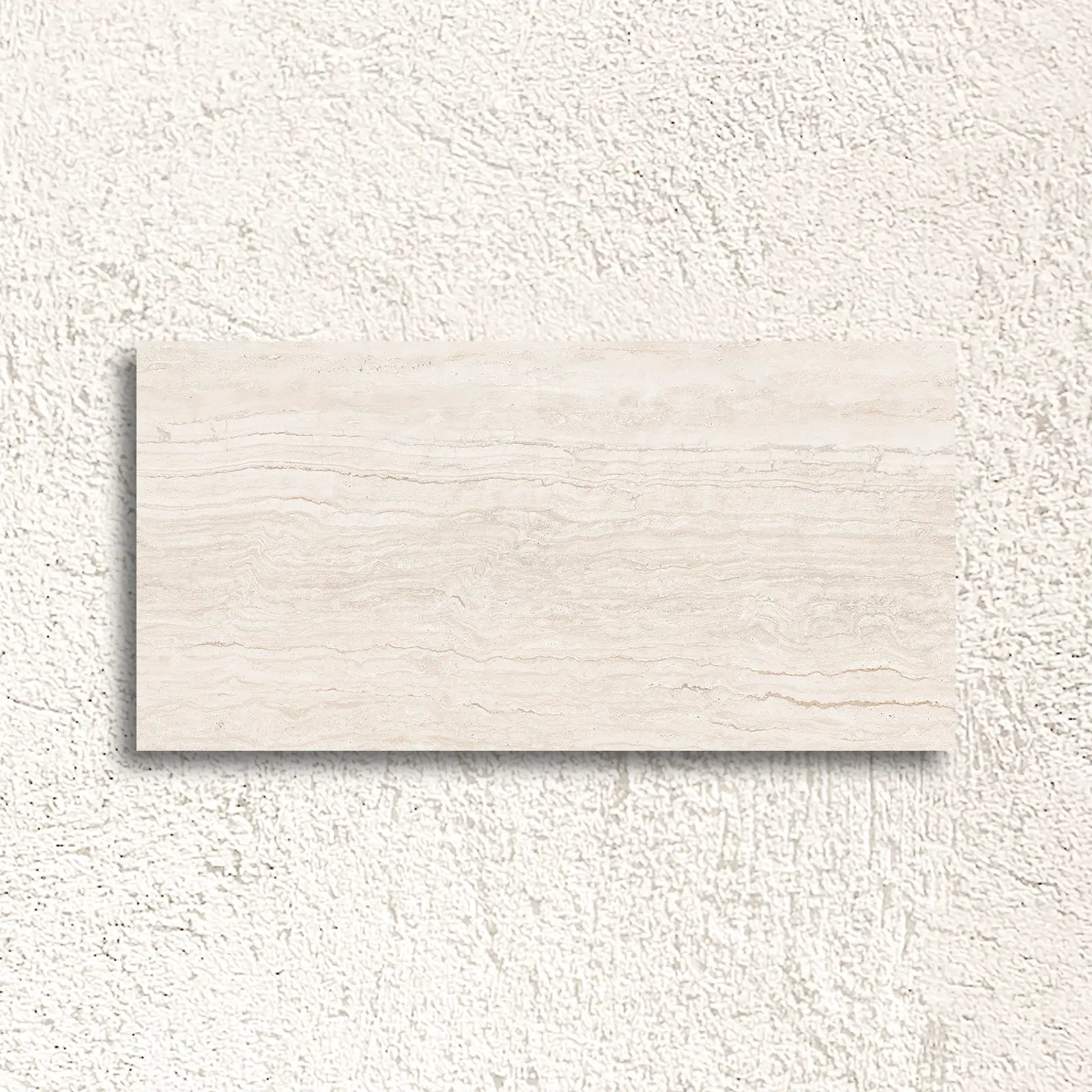 Palatino Ivory 45 x 90cm glazed porcelain stone effect tile face