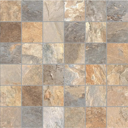 Ardesia Ocre Mosaic 30x30cm Tile - alternate view