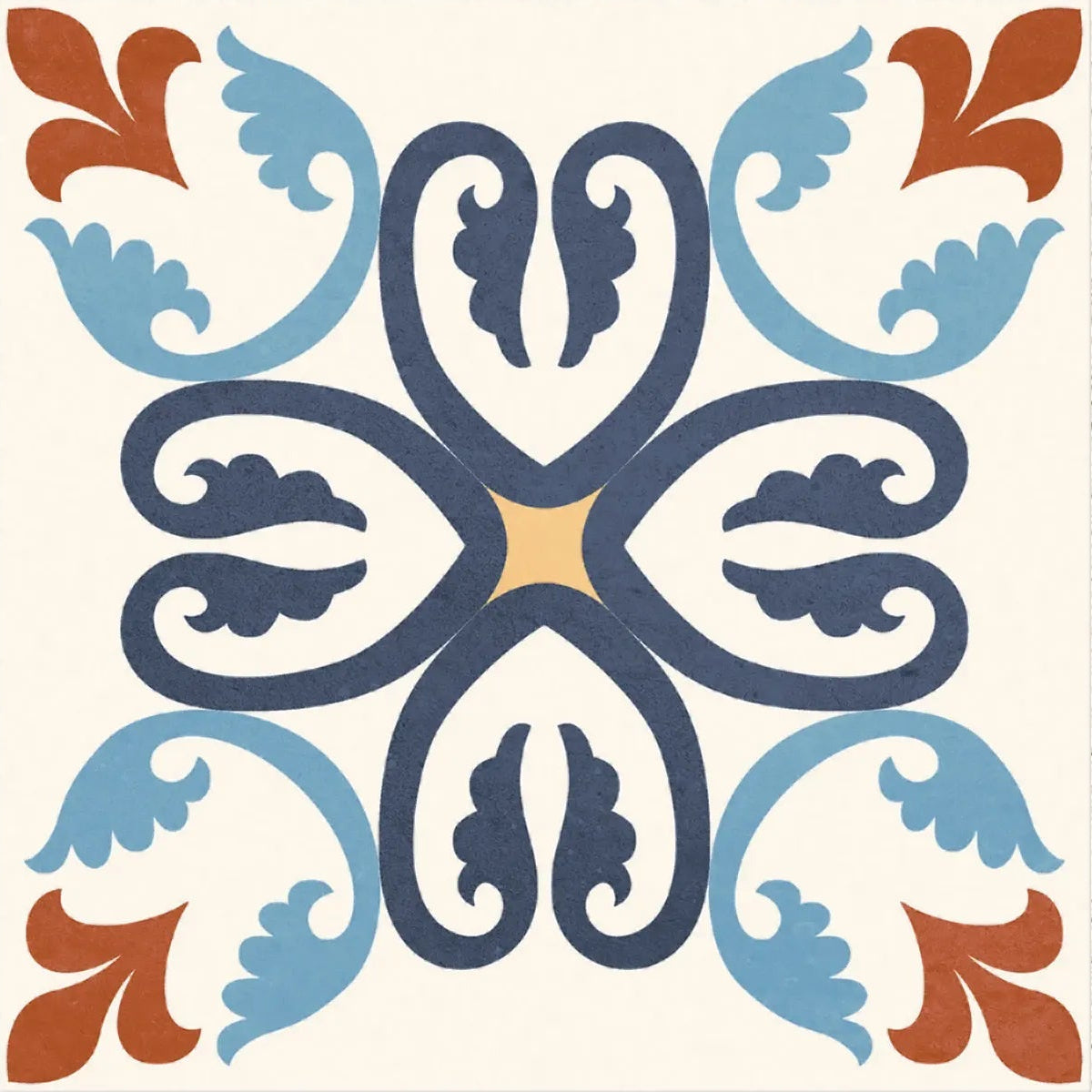 Rustic Taco Heritage Mix patterned porcelain tile face detail