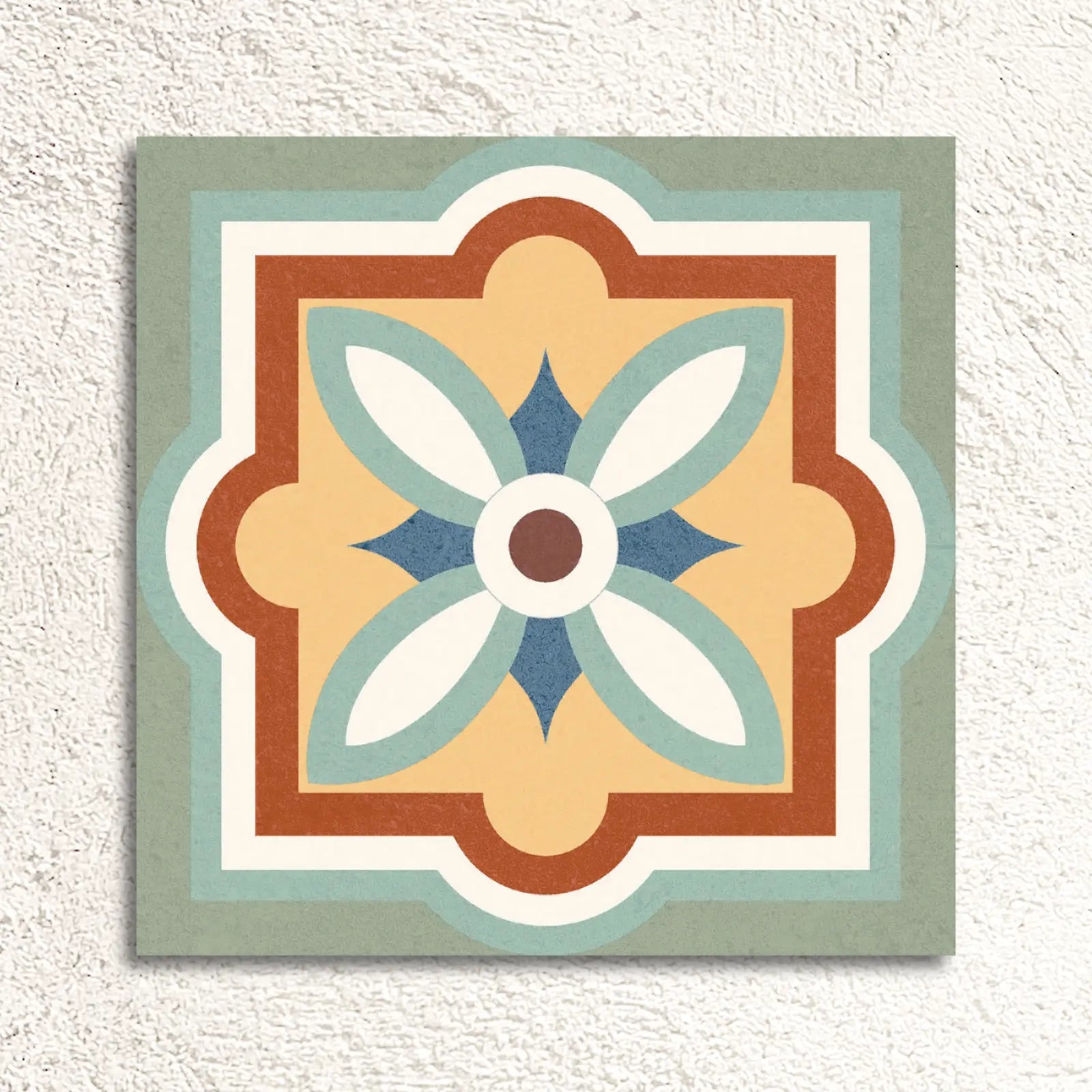 Rustic Taco Heritage Mix patterned porcelain tile face detail