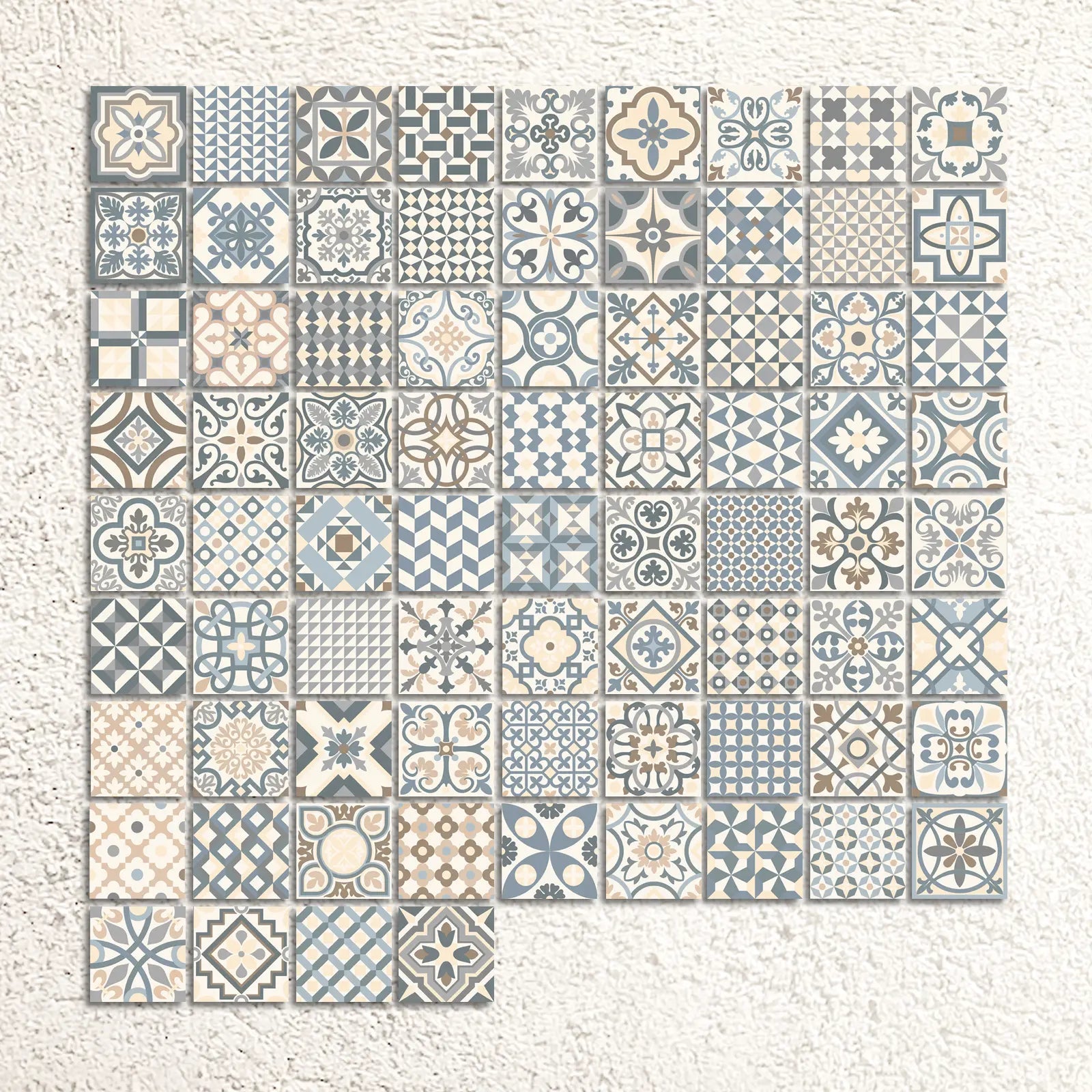 Rustic Taco Heritage Grey showing the full set of heritage designs