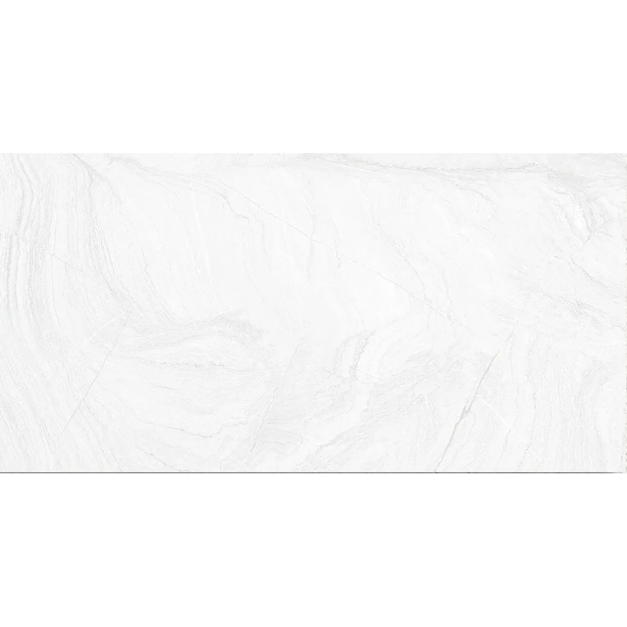 Varana Blanco 32 x 62.5cm white porcelain stone effect tile face