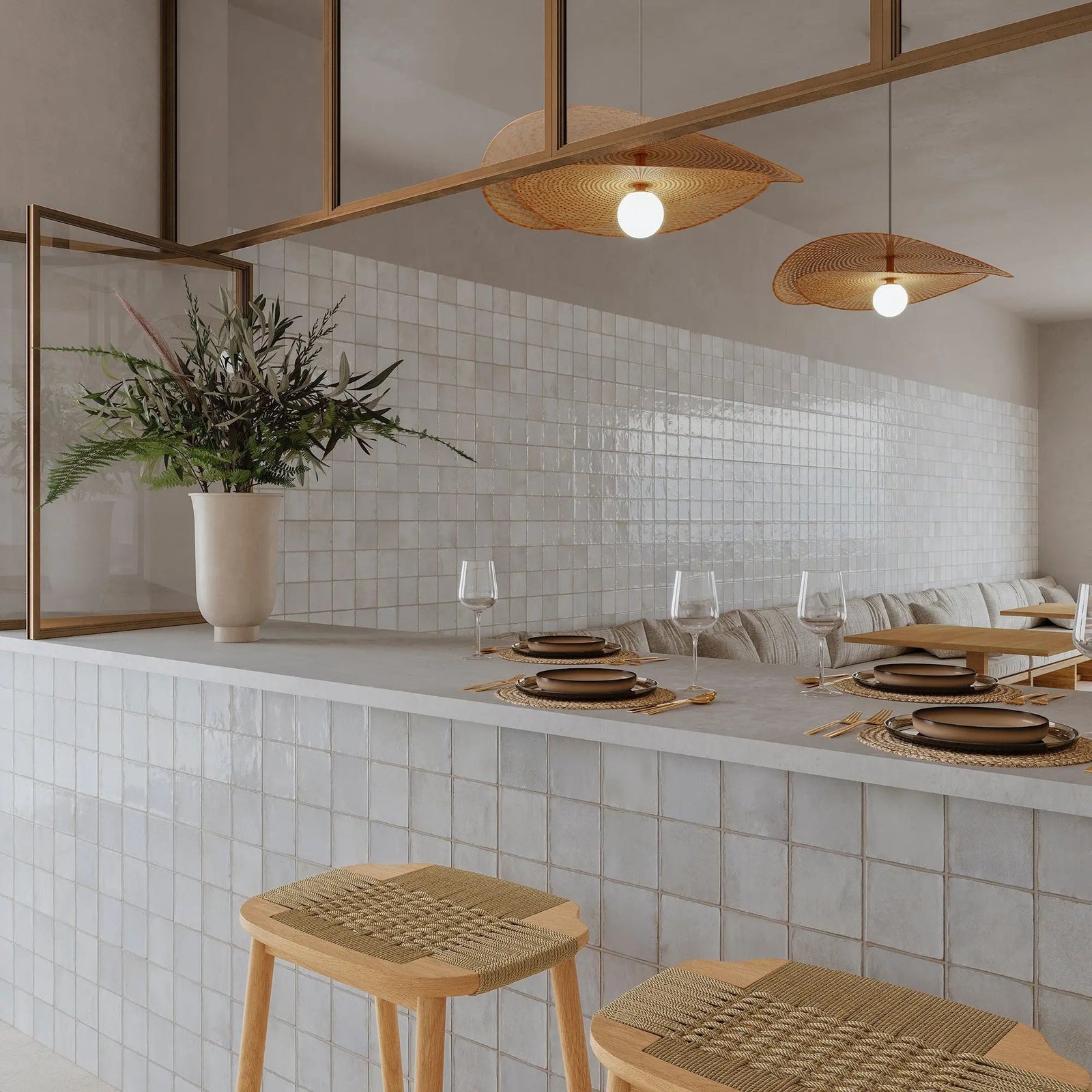Dakota Pearl 32 x 62.5cm Porcelain Tile – detail view 4