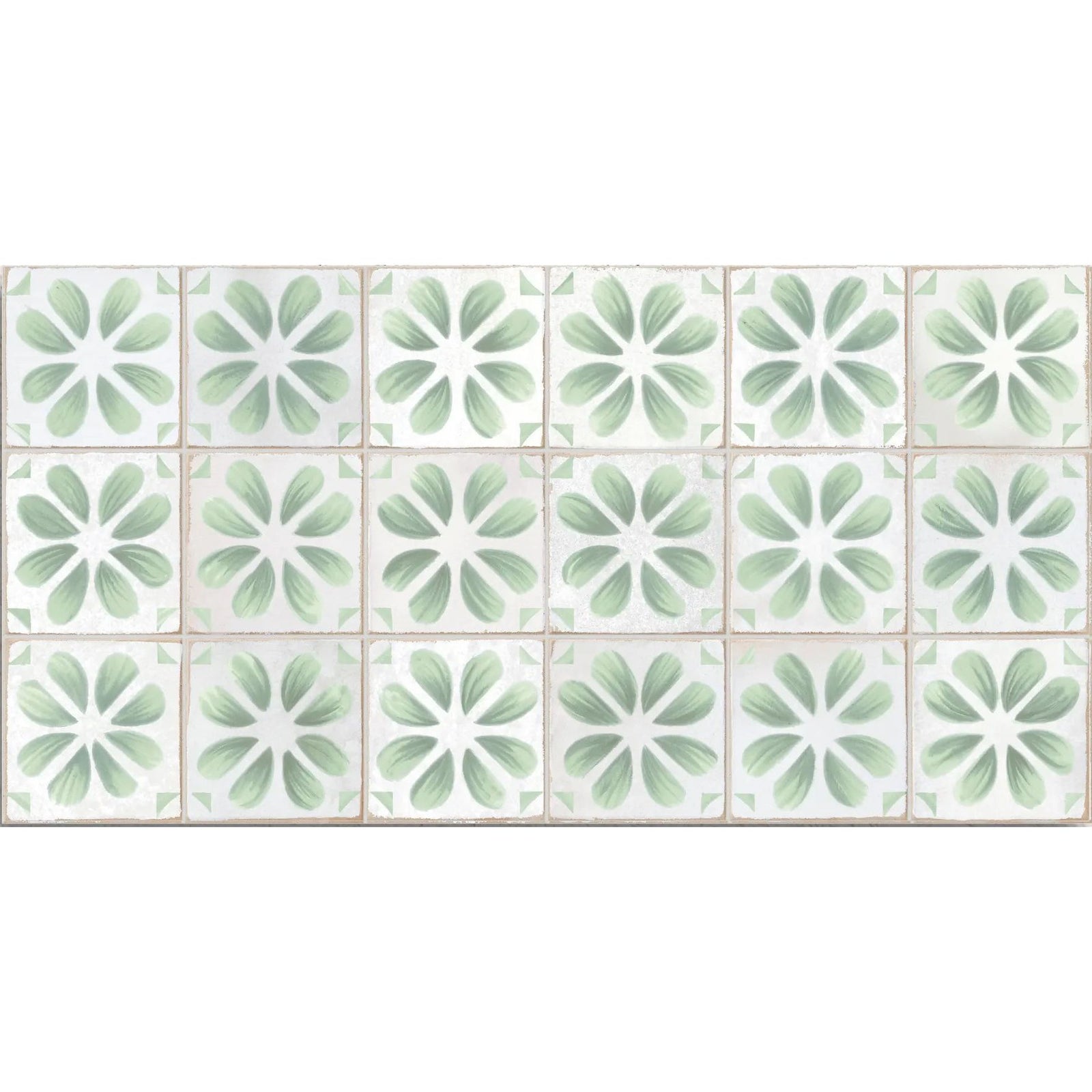 Dakota Flora Peppermint 32 x 62.5cm Porcelain Tile – detail view 3
