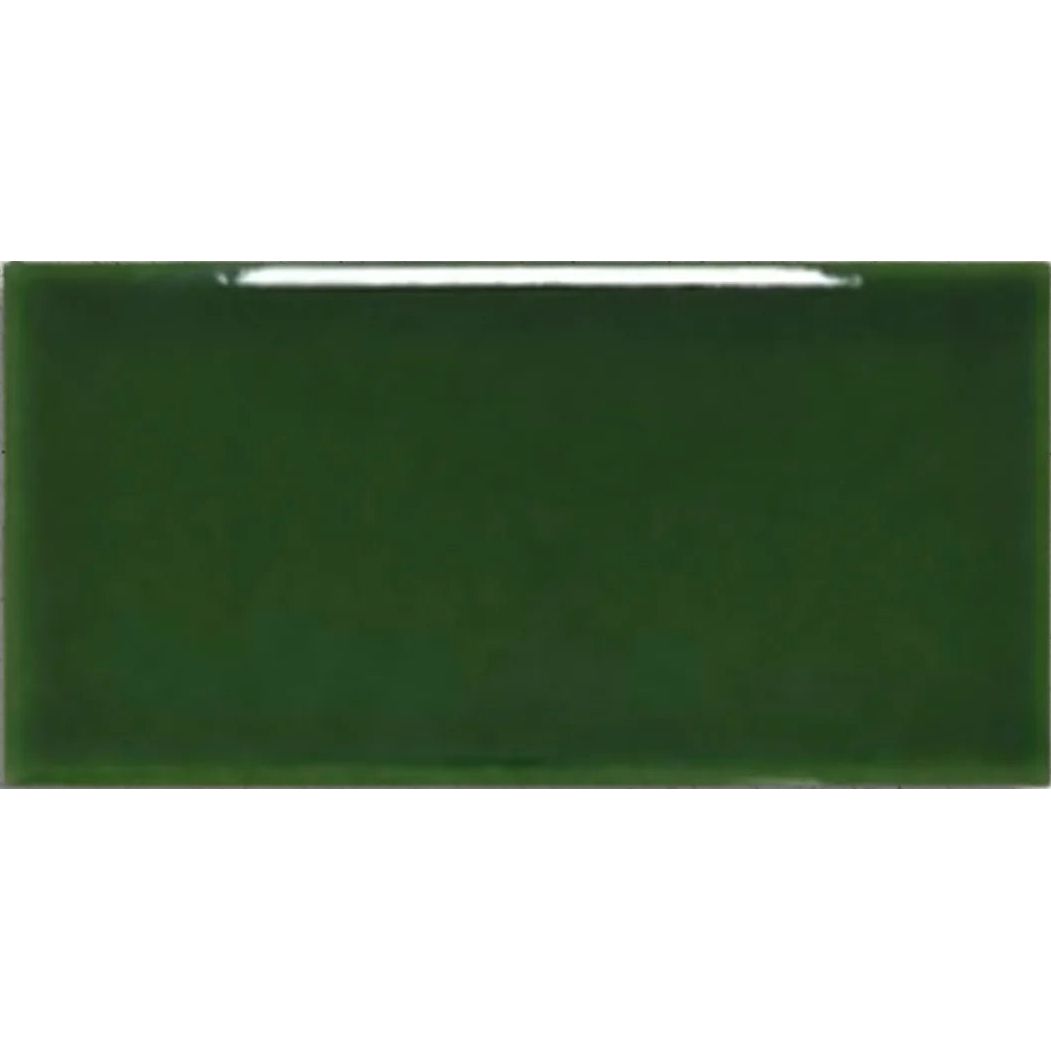 Windsor Balmoral Green 7.5 x 15cm ceramic gloss metro tile face