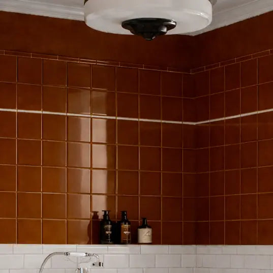 Windsor Osborne Caramel 15 x 15cm ceramic tile room setting