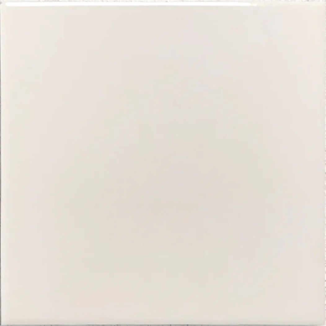 Windsor Antique White 15 x 15cm glazed ceramic gloss tile face