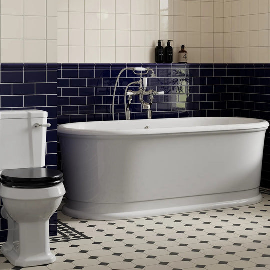 Windsor Antique White 15 x 15cm ceramic tile room setting