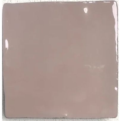 Remy Thistle lilac gloss square wall tile face detail