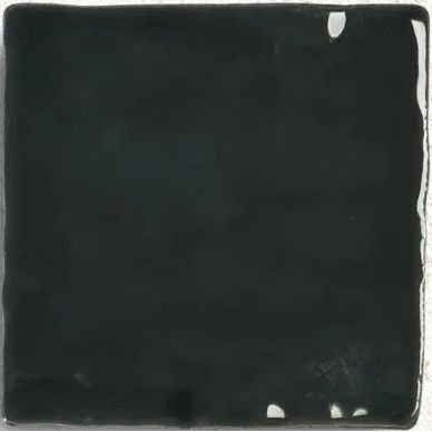 Remy Olive gloss square wall tile face detail